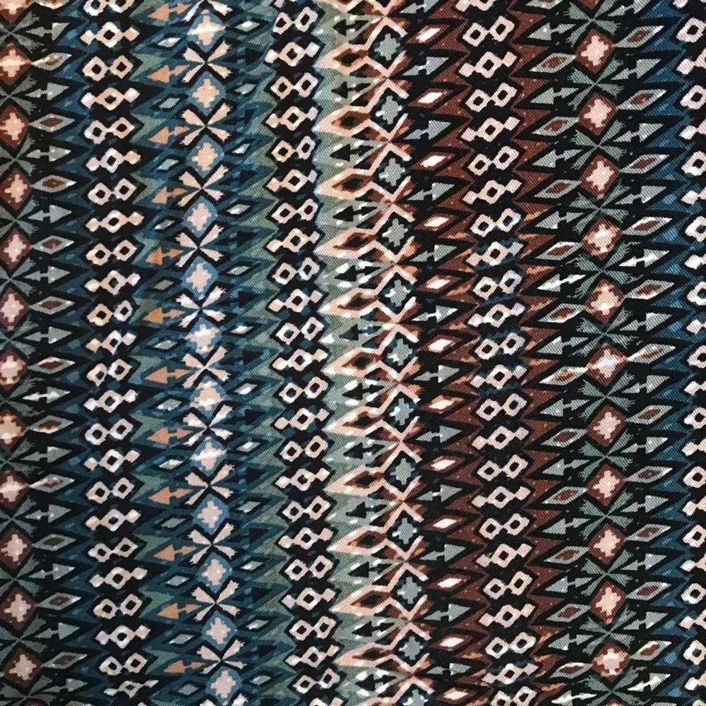Jessica Simpson Boho Harem Cabana Pants Womens Medium Baggy Relaxed Teal Brown - Picture 10 of 13